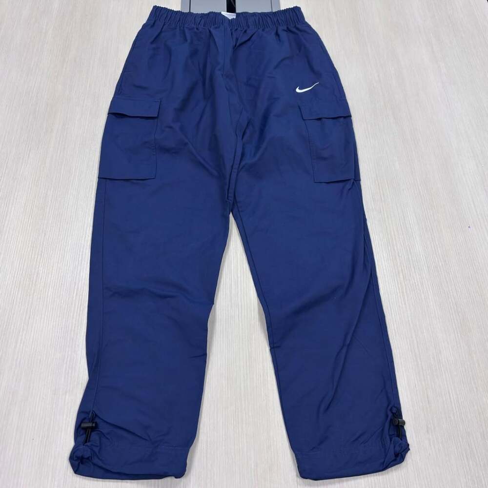 Nike Nylon Cargo Track Pants Navy Blue Small
